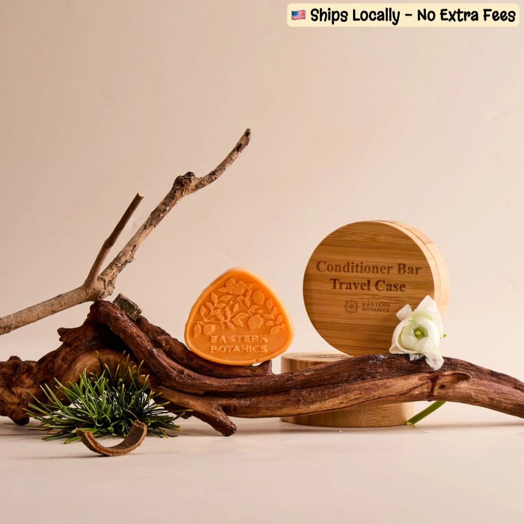 Camellia Oil Conditioner Bar and Travel Case Bundle