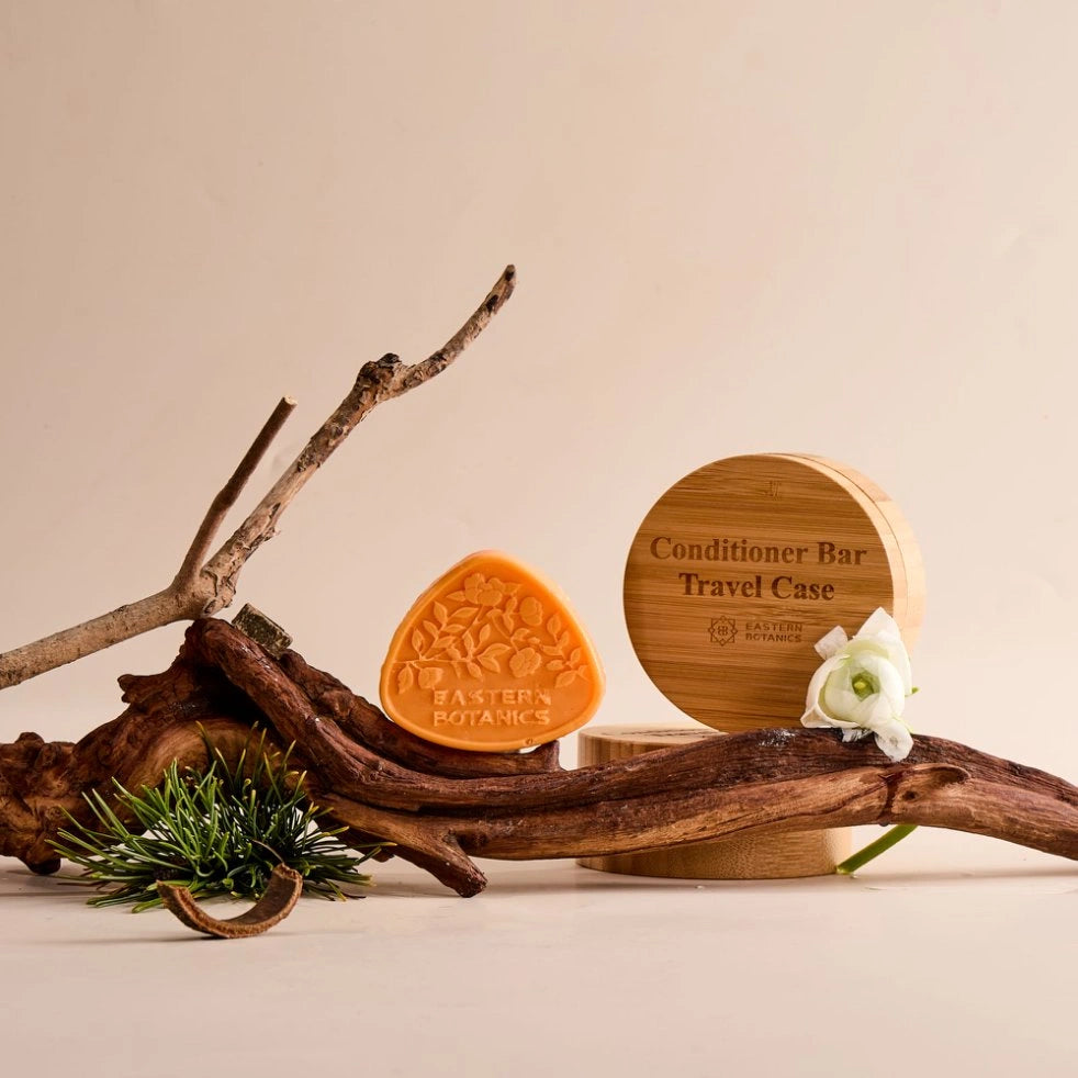 Camellia Oil Conditioner Bar and Travel Case Bundle