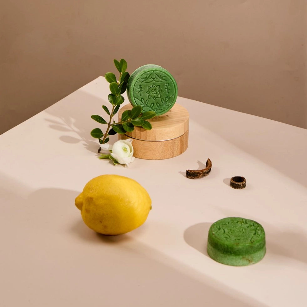 Ginseng Shampoo Bar and Travel Case Bundle